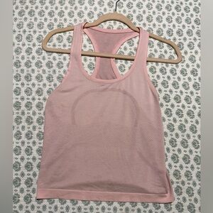 Women's Lululemon Swiftly Tech Tank Flush Pink Size 6 barely worn waist length